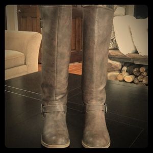 Tall Dark Brown Riding Boots